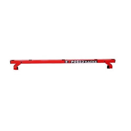 Exposed Rack 39875 Length With Square Holes Red Single Rear Bar 8-00-9703-RD