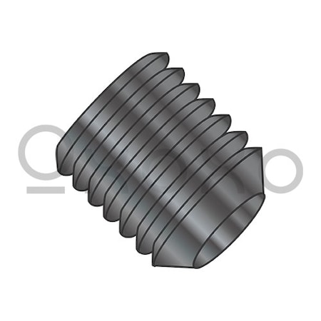 Oxoxo 8-32X3/4 Coarse Thread Socket Set Screw Cup Black Oxide, 100PK 127279