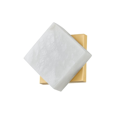 Hudson Valley Lighting Brockton 1 Light Wall Sconce 7.75 In. Aged Brass 6608-AGB