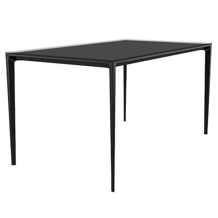 Leisuremod Rectangular 70.87 in W, 28.7 in L, Glass/Aluminum, Clear ATBL-71CL-G