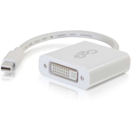 C2G MINI DISPLAYPORT TO DVI-D ACTIVE ADAPTER CONVERTER - WHITE 54319