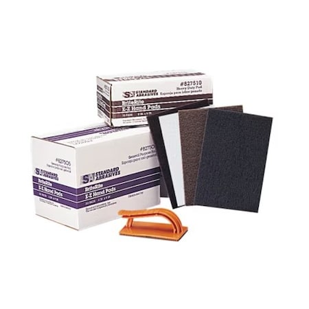 3M Standard Abrasives Hd Hand Pad 6 In X 9 In, 40 Ea/Case, 40PK 827510