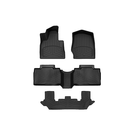 Weathertech Black, Front and Rear and Rear FloorLiner HP 4417161-441575-2-4IM
