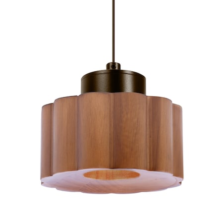 Besa Lighting Besa Kao Pendant, Medium, Bronze Finish, 1x 3W LED 1XT-KAOMD-LED-BR