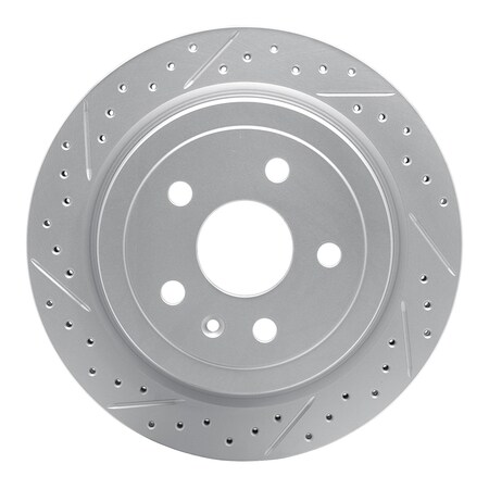 Dynamic Friction Co DFC Geoperformance Rotor - Drilled and Slotted 830-46024L