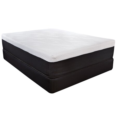 Homeroots 14" Hybrid Pocket Coil Copper Infused Gel Memory Foam Mattress 391679