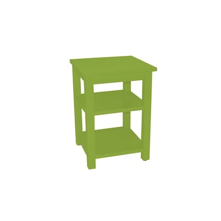 Homeroots 28" Green Solid Wood Nightstand 548322