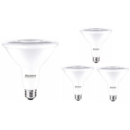 Bulbrite 90 - Watt Equivalent PAR38 Dimmable Medium Screw LED Light Bulb Cool White Light 4000K, 4PK 861747