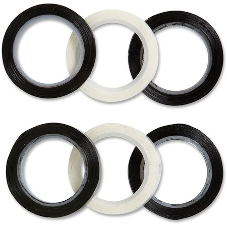 Westcott Artist Tape, 6 Black and White Artist's Tape Rolls BWTAPE-3