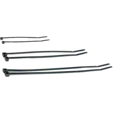 Metra Electronics Cable Tie, 11 in L, Black, 50 lb Strength, 100 PK BCT11