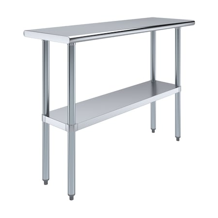 Amgood 16 in. x 48 in. Stainless Steel Table WT-1648-Z
