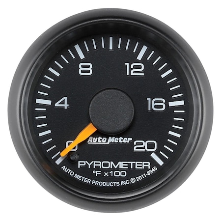Overtime 2.06 in. EGT Pyrometer Gauge - 0-2000 F OV3637659