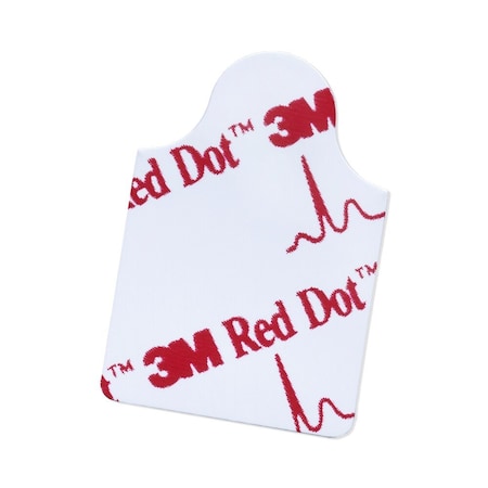 3M Red Dot ECG Resting Electrode Tab Connector Conductive Adhesive Gel Adult Radiolucent, 2330, 100PK 2330-BG