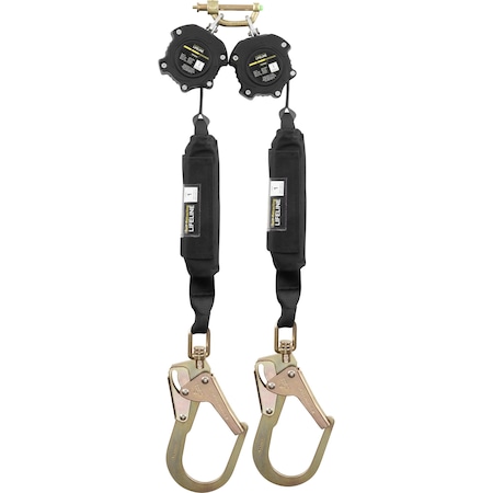 Ironwear 6' Web Dual Leg Class 1 SRL w/ Swivel Steel Rebar Hooks 2206D-SRH