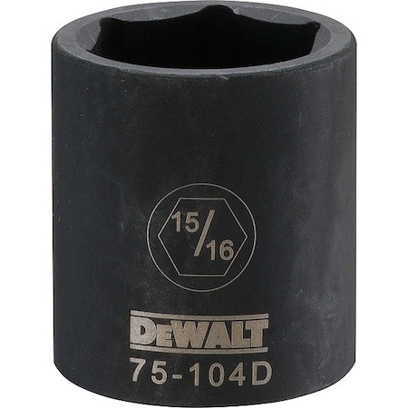 Dewalt Drive Impact Socket, 6PT 1/2in, 15/16in DWMT75104OSP