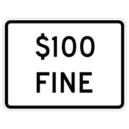 Sign Solutions Usa Traffic Sign, 48 in Width, Aluminum Sign, Horizontal Rectangle DUS12HWT4836R2-6bP10