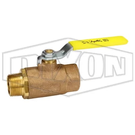 Dixon Ball Valve, 1 in Nominal, MNPT x FNPT End Style, Bronze Body, Standard Port, RTFE Seat/Stuffing Box BMV100