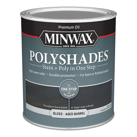 Minwax Wood Stain, 1 qt, Aged Barrel 614994444