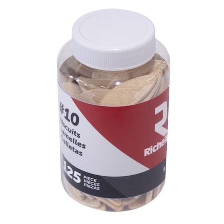 Richelieu Fluted Wood Plate Joining Biscuits .76 in. D X 2 in. L Natural, 125PK R77164