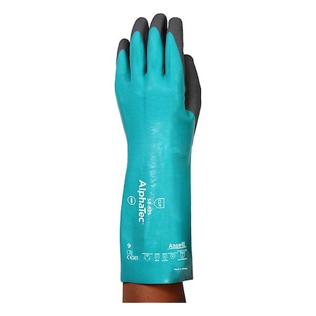 Ansell AlphaTec(R) 58-835 Chemical-Resistant Gloves, Nitrile, 13 3/4 in L, Not Applicable, Gray, 1 PR 58835