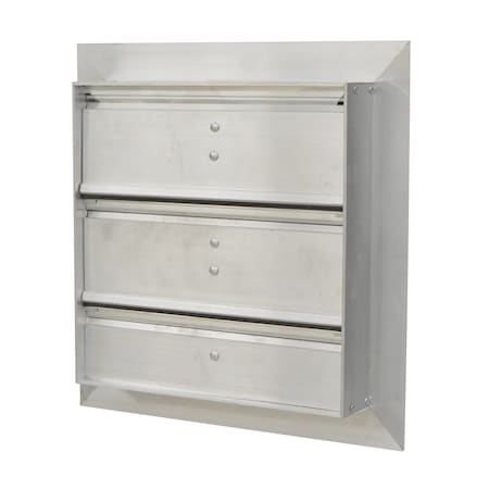 Canarm Manual Damper, Aluminum, Square SR3212X12