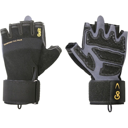 Gofit Diamond-Tac Wrist-Wrap Gloves (Medium) GF-DTACW-MED