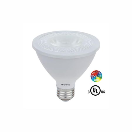 Overdrive 10.5W 5000K 90CRI PAR30 Long Neck Dimmable Flood-Daylight LED Light Bulb, 6PK 660