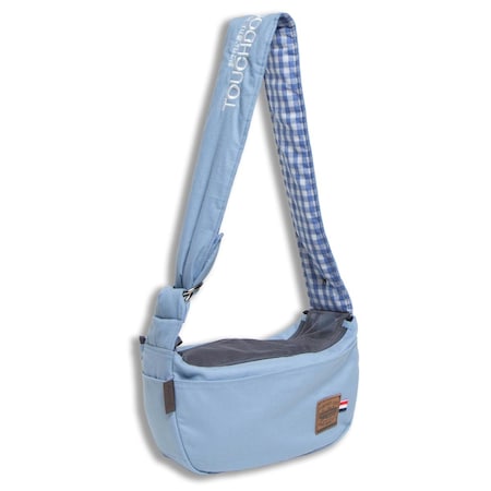 Touchdog Toga-Bark Over-The-Shoulder Hands-Free Pet Carrier - Blue - One Size B89BLMD