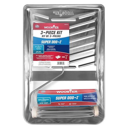 Wooster Paint Roller Kit, 9 in. L, 3 Pieces R905-9