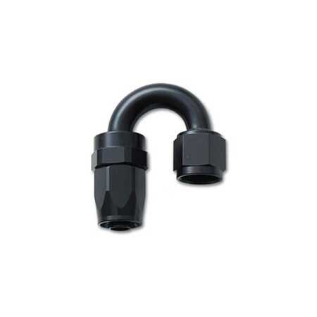 Superjock 21808 180 Degree Hose End Fitting Size -8 An, Black SU347711