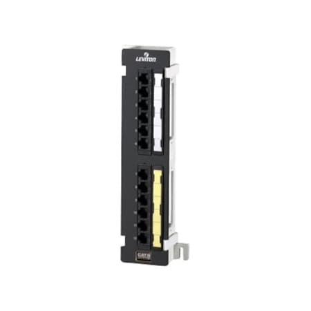 Leviton Extreme 6+ Patch Block, 12 Portblack 69586-U89