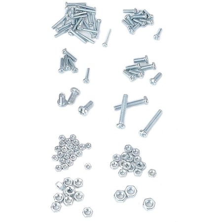 Prosource Bolt and Nut Set, Zinc Plated, 100-Piece JL821033L