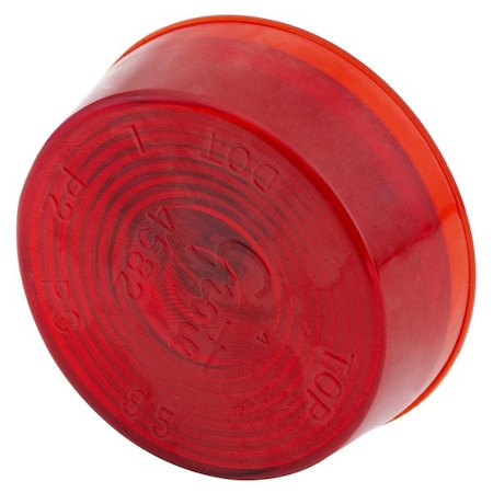 Grote Clr/Mkr- 2Dia- Red- Sld W/Optic Lens- Bu Clr/Mkr Lamp, 45822-3 45822-3