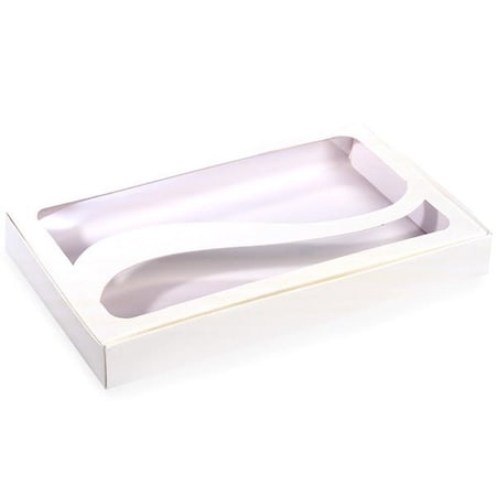 Nashville Wraps White Swirl Window Candy Box, 1 lb. 10x6x1.25, 100PK WCB4W