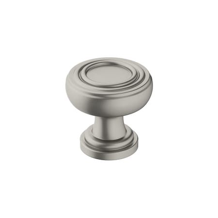Amerock Ville 1-1/8 inch (29mm) Diameter Satin Nickel Cabinet Knob, 10PK 10VMP36774G10