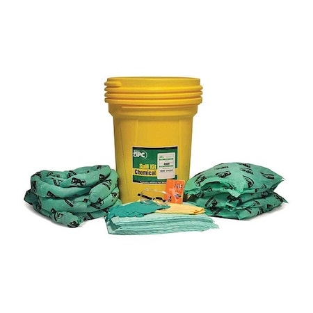 Brady Spill Kit, 36 gal Volume Absorbed per Kit, 30 gal Capacity, Drum SKH30