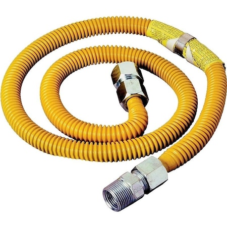 Brasscraft ProCoat Series Gas Connector, 34 x 34 in, Stainless Steel, 48 in L CSSC21-48