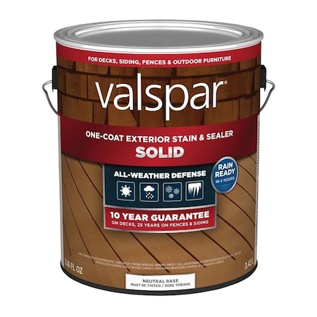 Valspar STAIN&SEALER SOLID NEUT BS 1GA VL1028091-16
