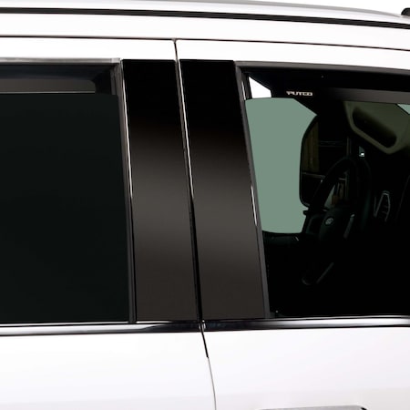 Putco Pillar Post Cover, Platinum; Black; Stainless Steel; 4 402659BP