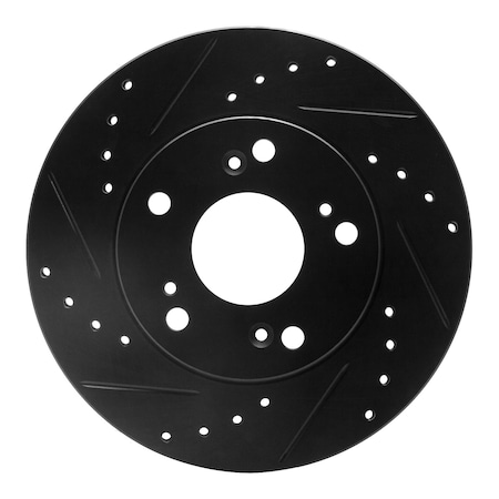 Dynamic Friction Co DFC Brake Rotor - Drilled and Slotted - Black 633-59030L