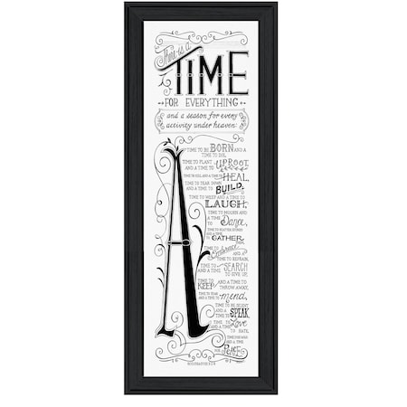 Homeroots Time for Everything Black Framed Print Wall Art 404880