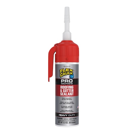 Flex Seal Flex Caulk Pro Series Roofing & Gutter Sealant, Clear PS680CLR675