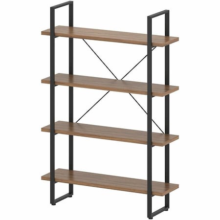 Lorell SOHO 4 Shelf Metal Frame Bookcase 29" x 11.8" x 57.5" 97619