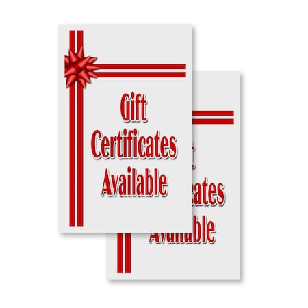 Signmission Gift Certificates, Vinyl Decals Only 24 Inch x 36 Inch, Vinyl Decal, 2PK DSB-2436-2PACK-Gift Certificates