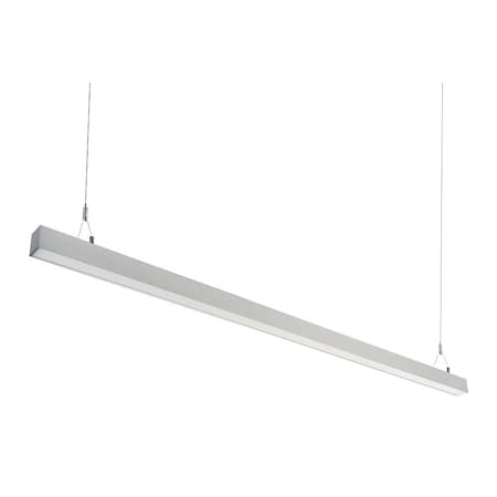 Keystone Linear Arch Fixture with Direct & Indirect Lighting | 8ft | Power and Color Selectable| Silver | 0-1 KT-LALED80PS-8A-8CSF-VDIM-S