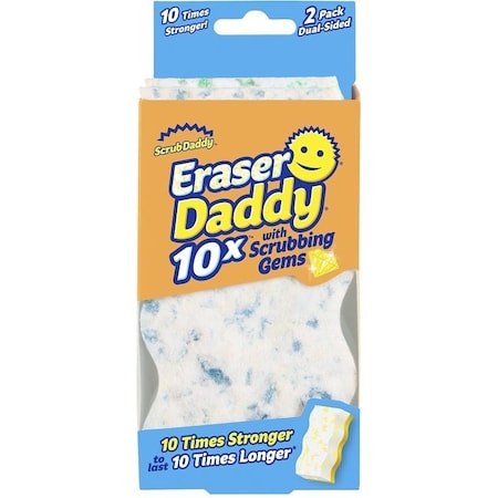 Scrub Daddy Eraser Daddy ED10x2ctx6 Eraser Sponge, Polymer, Assorted, 2PK FG4009902001EA0EN