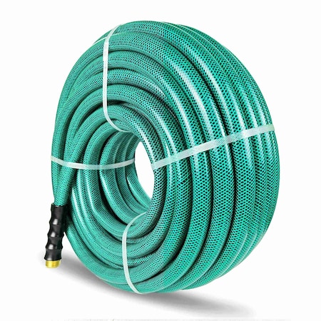 Avagard 3/4 in ID x 100 ft L Water Hose, PVC Tube, Red, PVC Fitting AVGPV34100