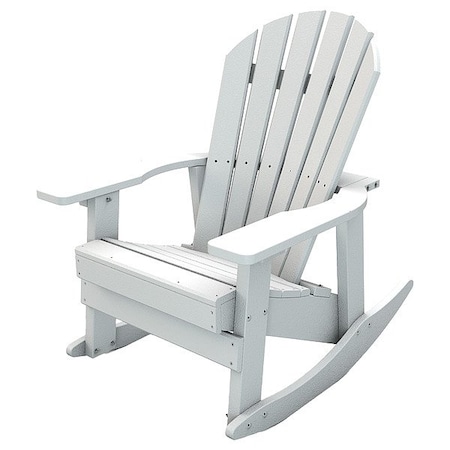 Ultrasite Adirondack Rocking Chair, Resinwood, White PB ADCHAWHI