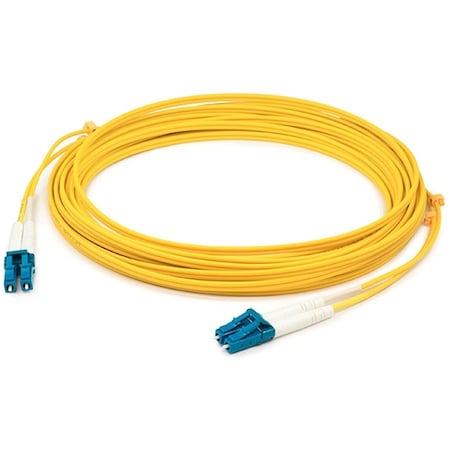 Add-On 27M LC TO LC YELLOW OS2 DUPLEX OFNR (RISER-RATED) SMF FIBER PATCH CABLE ADD-LC-LC-27M9SMF