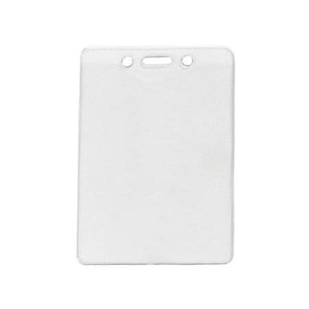 Brady Vertical Top-Load Badge Holder - 4.75" x 3.25" - Vinyl - 100 / Pack - Clear 1815-1450